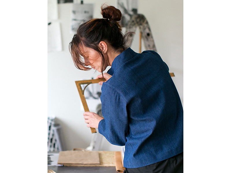 Assembly Line, Elastic Tie Sweater, Gr. XS - L – Bild 2