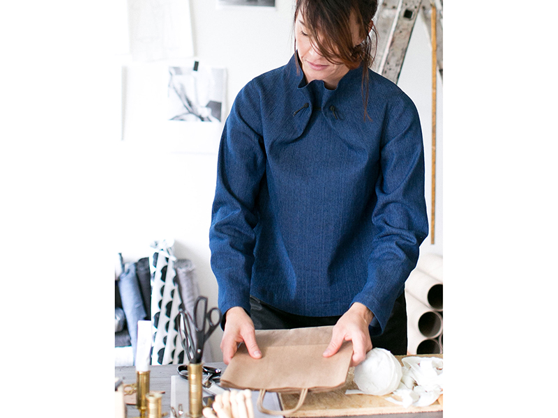 Assembly Line, Elastic Tie Sweater, Gr. XS - L