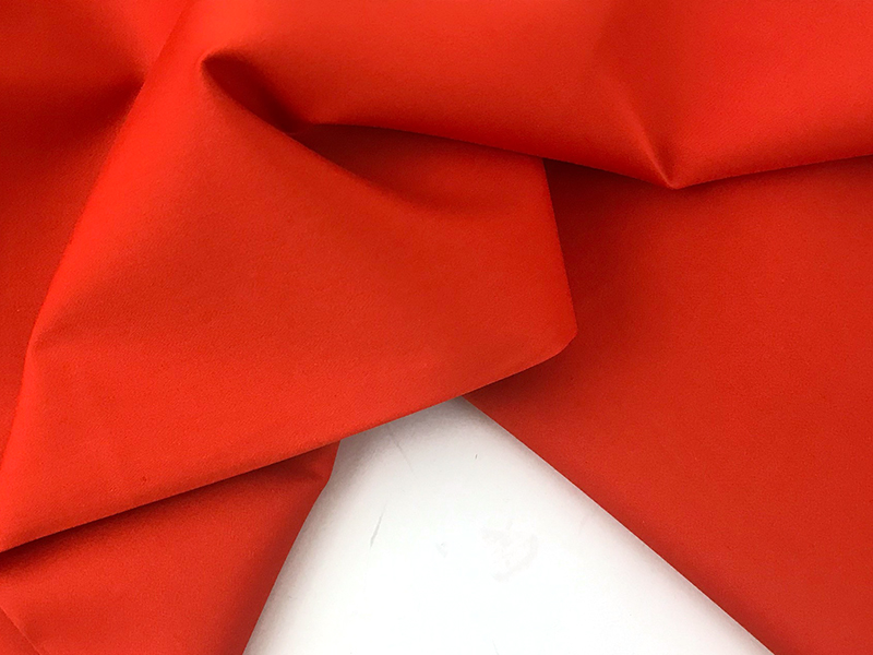 Reststück!!! 1,10m Popeline stretch Tangerine – Bild 2