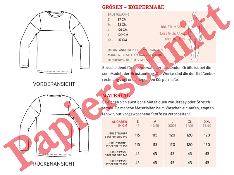 Schnittmuster Herr Levi, studioschnittreif – Bild 4
