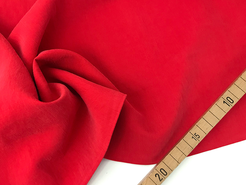 Reststück!!! 1,00m Viskose Stone Washed light, Rot