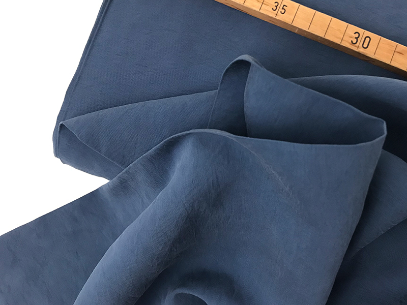 Reststück!!! 0,50m Viskose Stone Washed light, Jeansblau – Bild 2