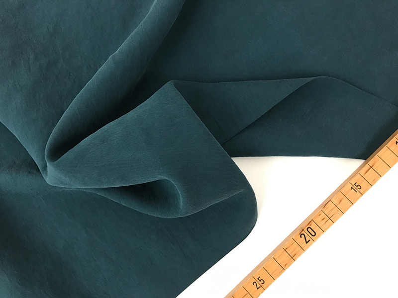 Reststück!!! 0,50m Viskose Stone Washed light, Grünpetrol