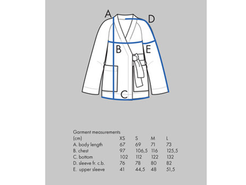 Assembly Line, Wrap Jacket, Gr. XS – L, Papierschnittmuster – Bild 2