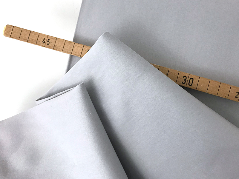 Popeline stretch Hellgrau – Bild 2