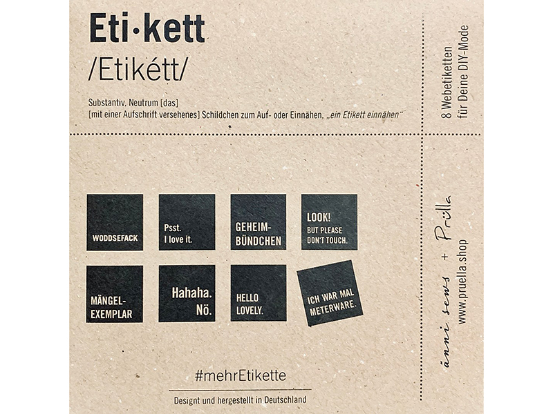 #mehrEtikette 1.Edition, Prülla & Ännisews – Bild 2