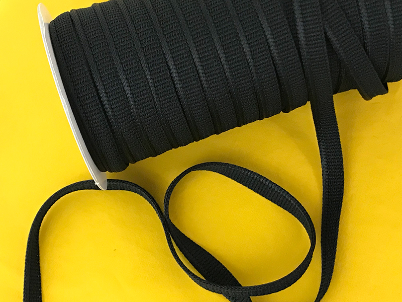 japanische Paspel, knit stretch, Schwarz