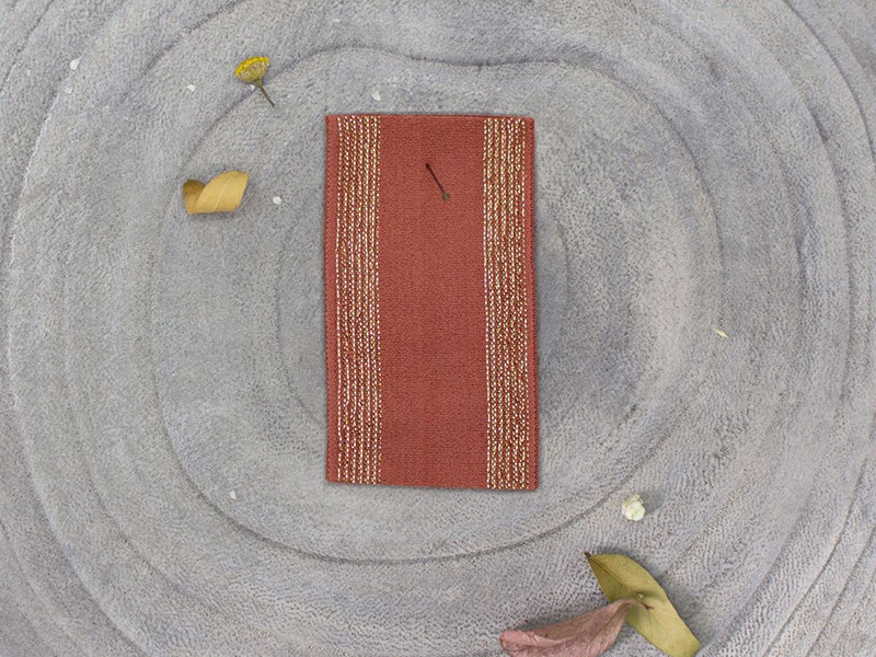 Chestnut Striped Elastic Band, Atelier Brunette