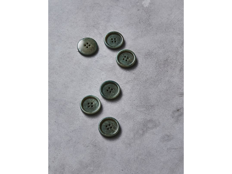 Meet Milk Dish Corozo Button "Moss", 25mm