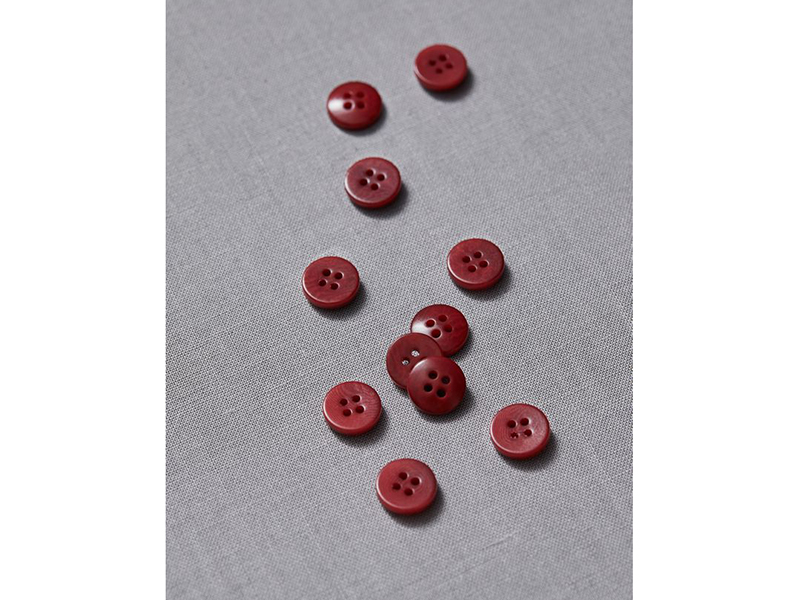 Meet Milk Plain Corozo Button "Berry", 11mm