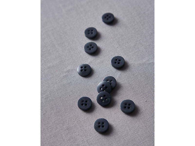 Meet Milk Plain Corozo Button "Dusty Blue", 15mm