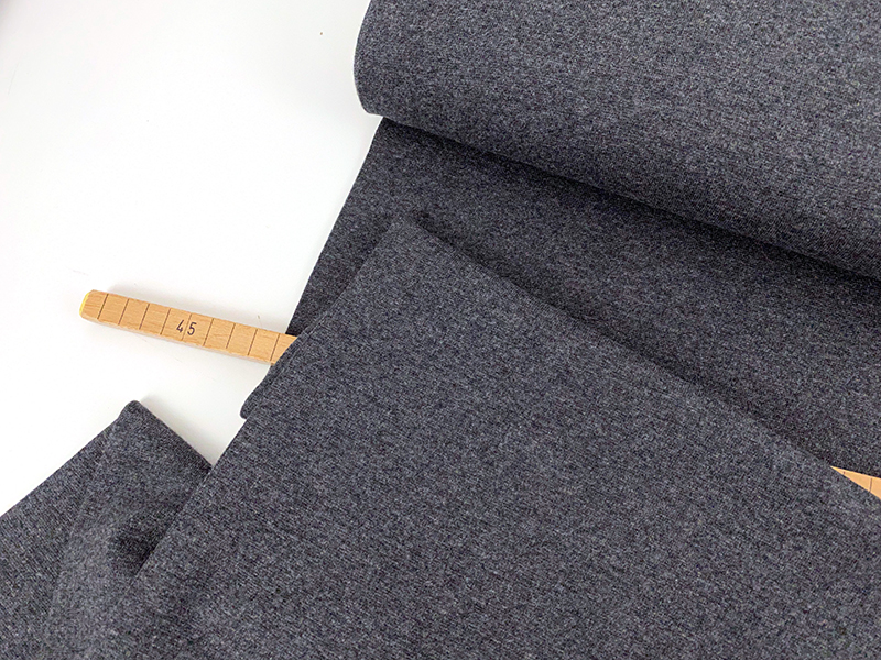 Basic Bündchen Dunkelgrau melange (Swafing)