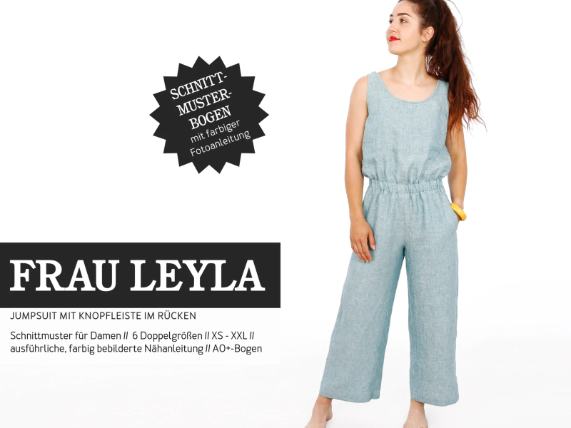 Schnittmuster Frau Leyla, Jumpsuit, studioschnittreif