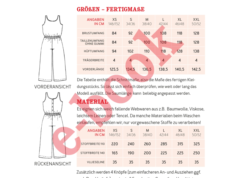 Schnittmuster Frau Leyla, Jumpsuit, studioschnittreif – Bild 4