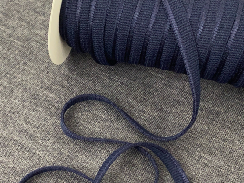 japanische Paspel, knit stretch, Navy