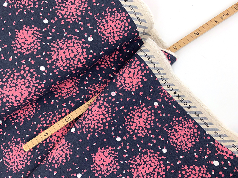 Breeze, Kokka Echino, BW Leinen Canvas