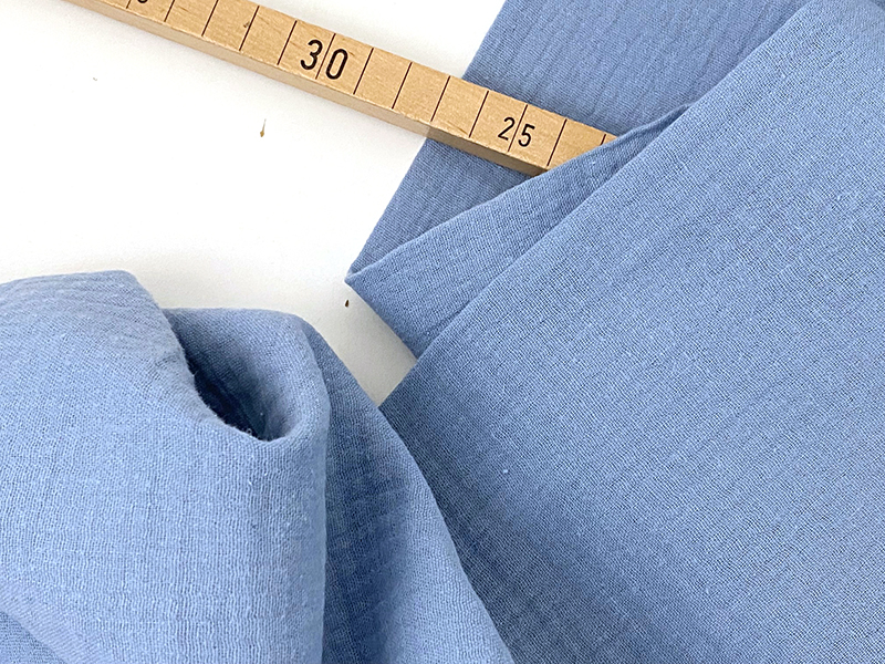 Musselin Double Gauze, Light Blue