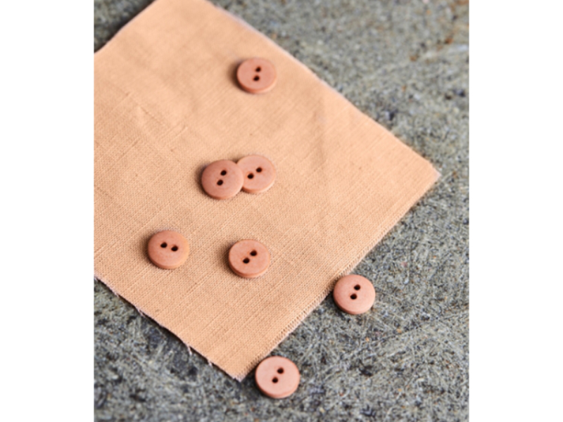 Mind the Maker Curb Cotton Button "Rose", 11mm