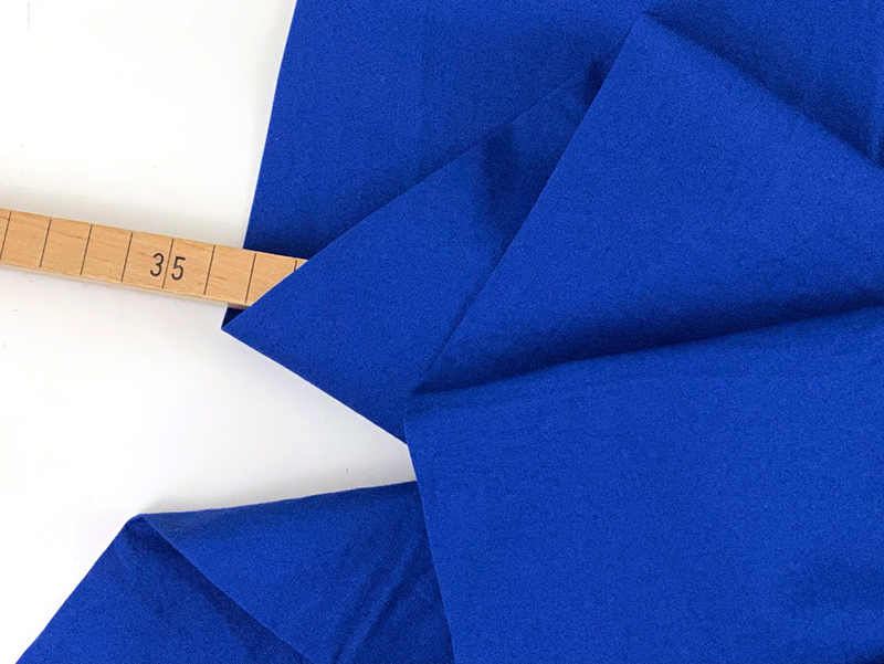 Popeline Papertouch washed Stretch, Kobalt – Bild 2