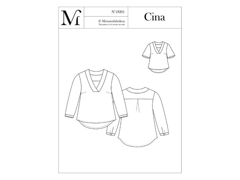 Monsterfabriken Cina Shirt, Gr. XS-XL (80-96)