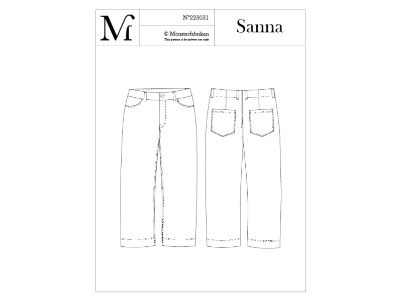 Monsterfabriken Sanna Hose, Gr. L-2XL (104-124)