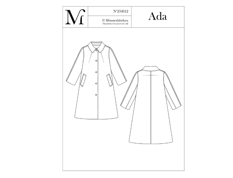 Monsterfabriken Ada Coat, Gr. XS-XL (80-96)