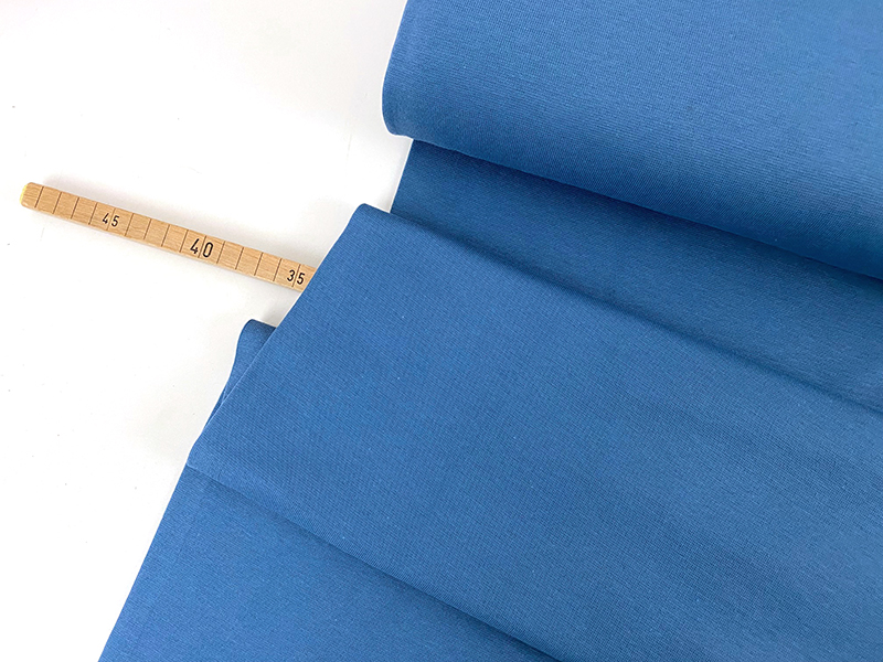 Basic Bündchen Jeansblau