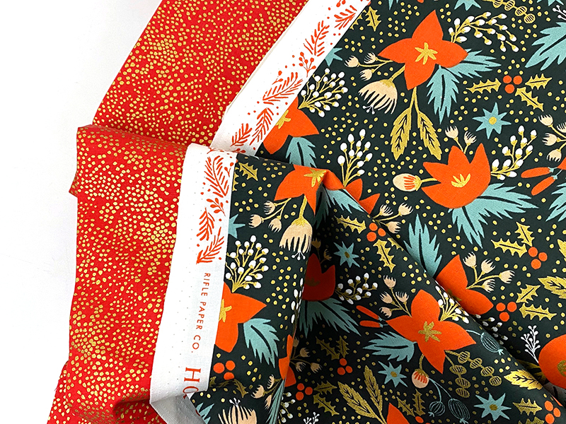 Rifle Paper - Menagerie Champagne Red Metallic, Cotton and Steel – Bild 2