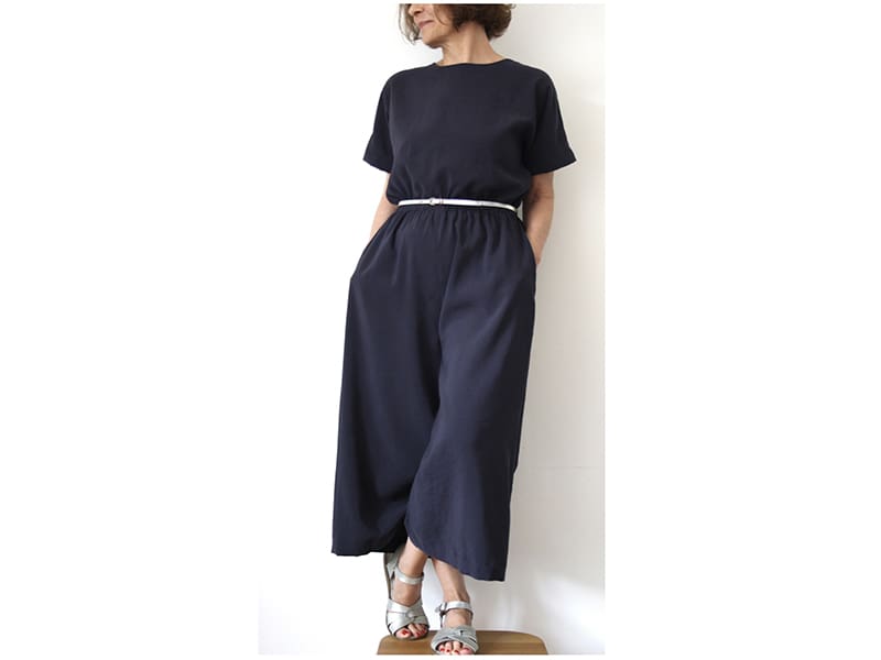 Viskose Stone Washed light, Dunkelblau – Bild 3