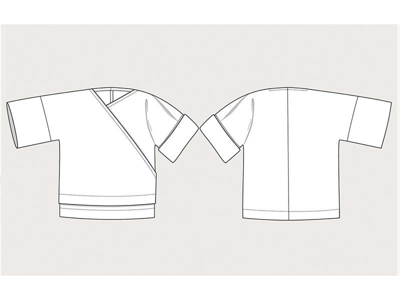 Assembly Line, Wrap Top, Gr. XL-3XL – Bild 2