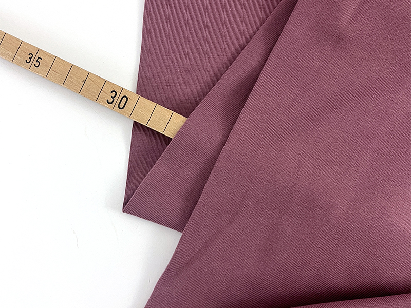 Reststück!!! 0,90m Basic Baumwolljersey, Mauve
