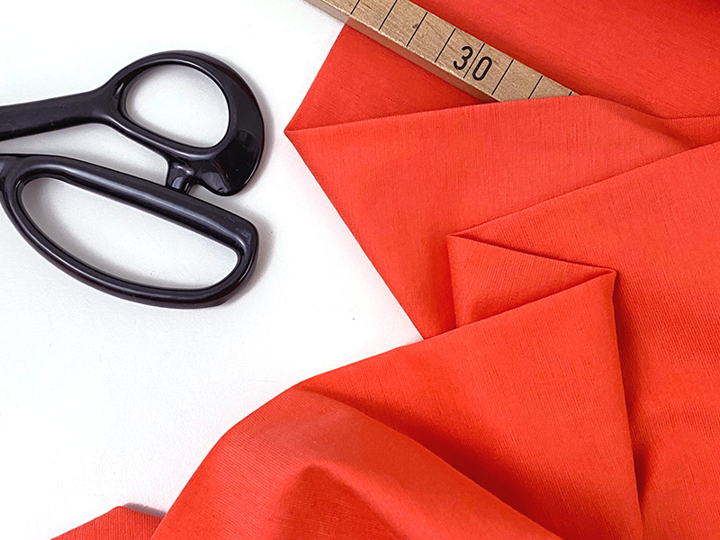 Designerleftover Feinjersey Interlock Cotton, Koralle