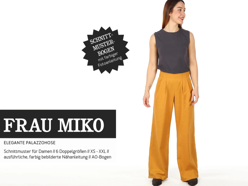 Schnittmuster Frau Miko, Palazzohose