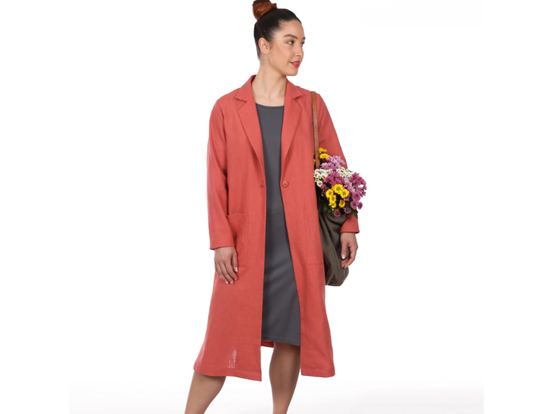 Schnittmuster Frau Shira, Sommermantel mit Reverskragen – Bild 2