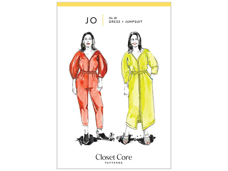 Jo Dress & Jumpsuit, Closet Core Patterns, Papierschnittmuster