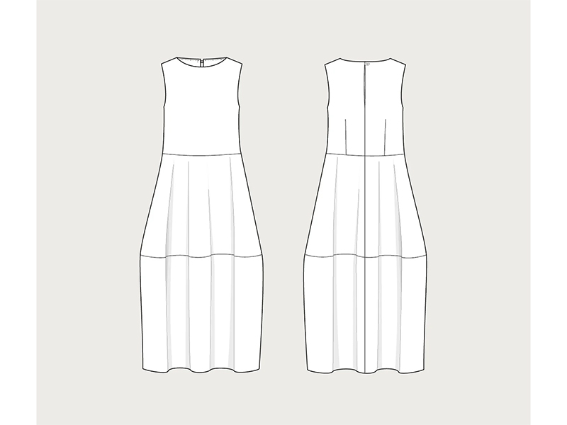 Assembly Line, Barrel Dress, Gr. XL-3XL – Bild 3