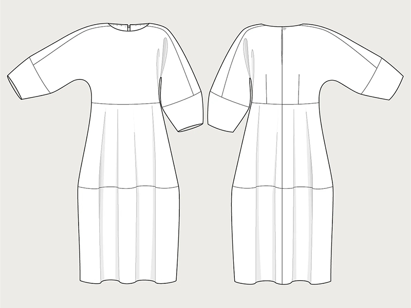 Assembly Line, Barrel Dress, Gr. XL-3XL – Bild 4