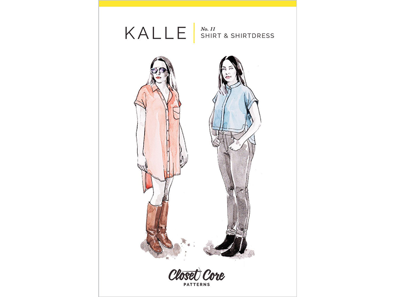Kalle Shirt & Shirtdress, Closet Core Patterns, Papierschnittmuster