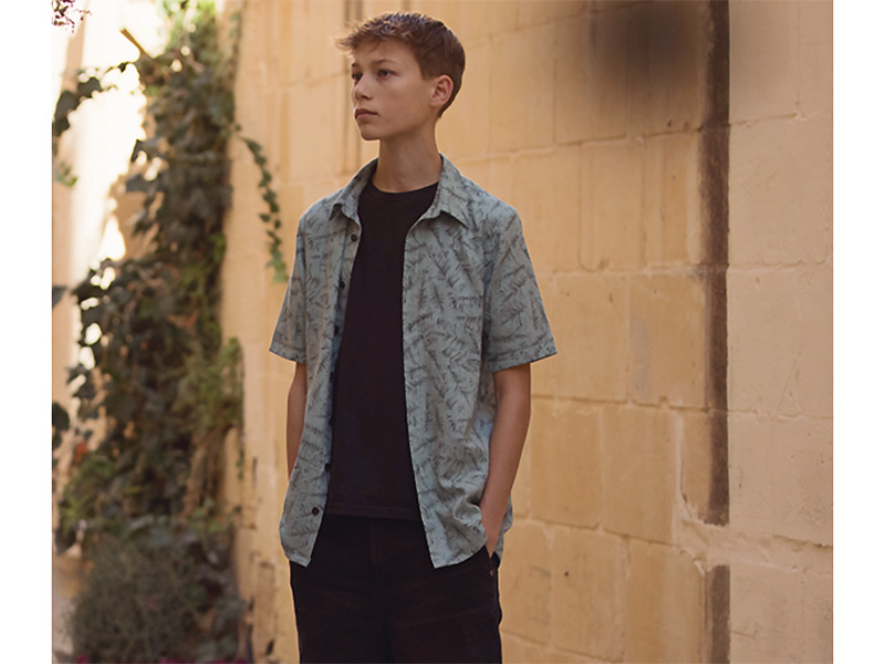 See You At Six "Leaf Shelter", Leinen Viskose, Grüne Brandung – Bild 2