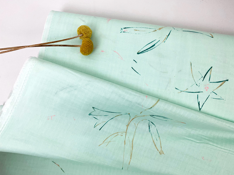 Nani Iro Double Gauze "Gunsei", Mint – Bild 2