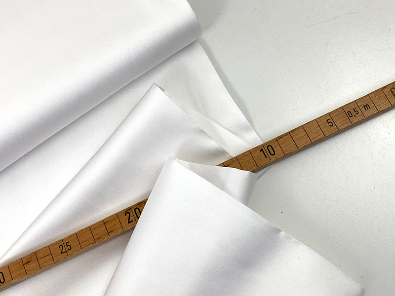 Cotton Satin, Baumwollsatin, Weiß