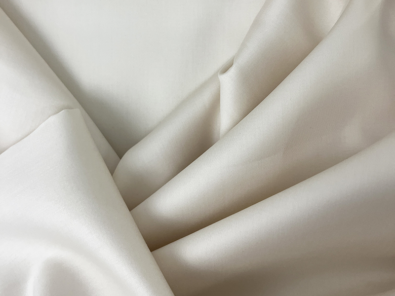 Cotton Satin, Baumwollsatin, Off-White – Bild 2