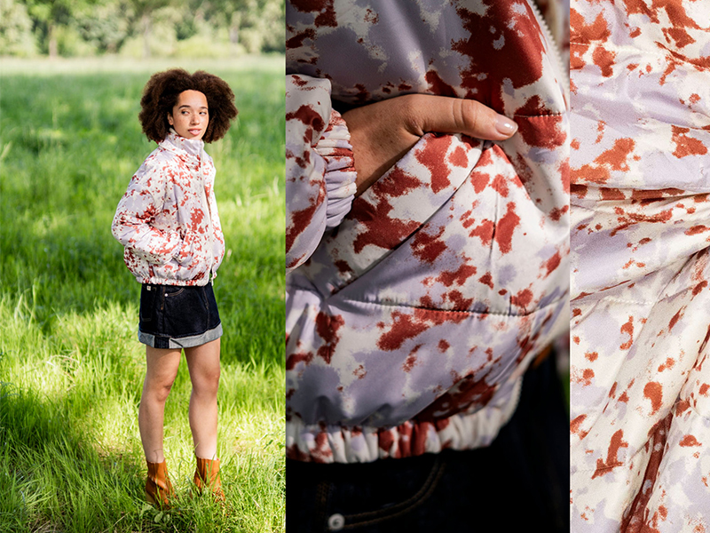 Woven Quilted Waterproof Splash, Flieder Rost, Fibre Mood