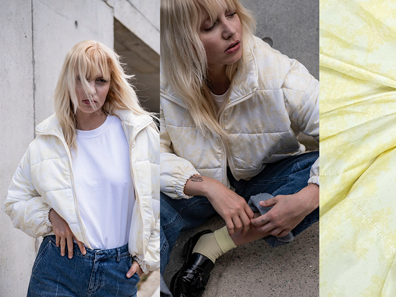 Woven Quilted Waterproof Yellow Fibre Mood