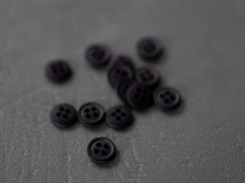 Merchant and Mills Cotton Button Black, 11mm