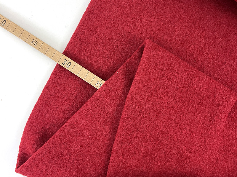Reststück!!! 0,65m Merino Wollwalk, Rot