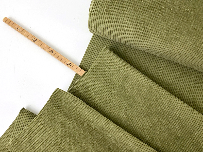 Genua Cord, washed, Oliv – Bild 2