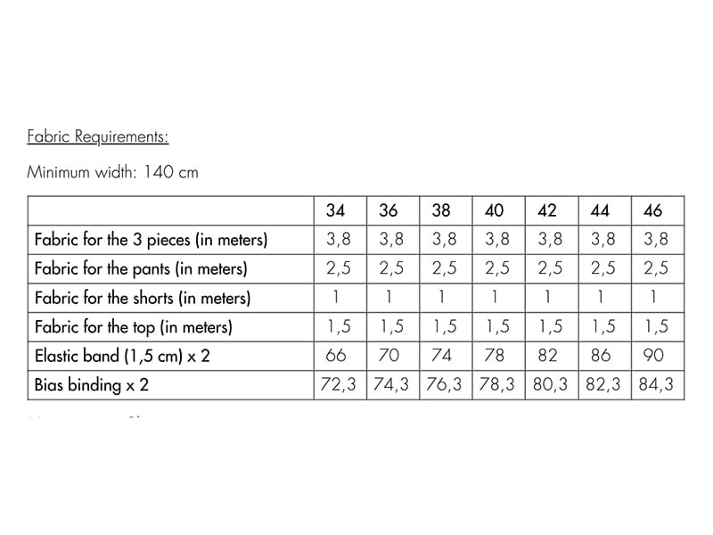 Le Pyjama, Atelier Brunette, Papierschnittmuster – Bild 6