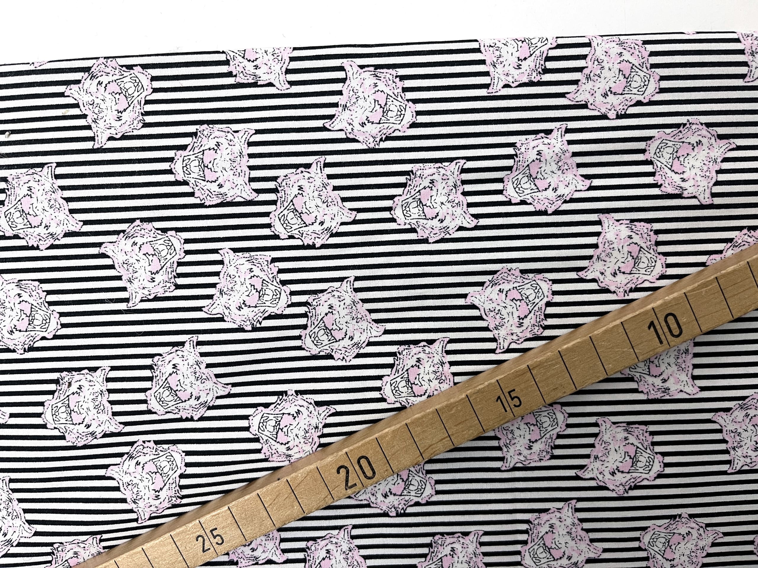 Reststück!!! 1,50m Woven Cotton Tiger Heads, Fibre Mood – Bild 2