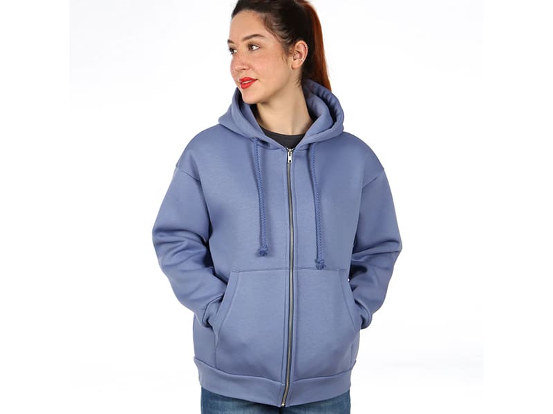 Schnittmuster Frau Lou, Oversized Sweatjacke mit Kapuze, studioschnittreif